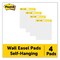 Post-it Easel Pads Super Sticky 20 in. x 23 in. Unruled Self-Stick Wall Pad - White (4/Carton)